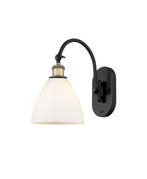 Innovations 518-1W-BAB-GBD-751 One Light Wall Sconce, Black Antique Brass