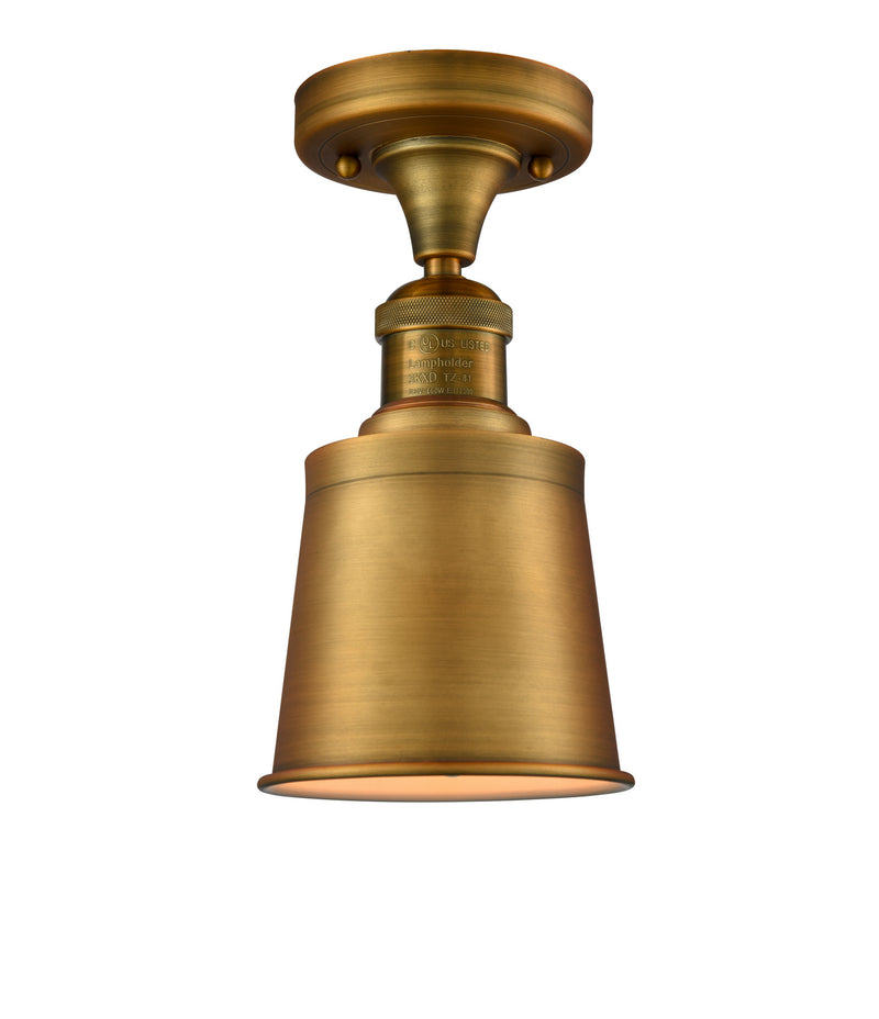 Innovations 517-1CH-BB-M9-BB-LED LED Semi-Flush Mount, Brushed Brass