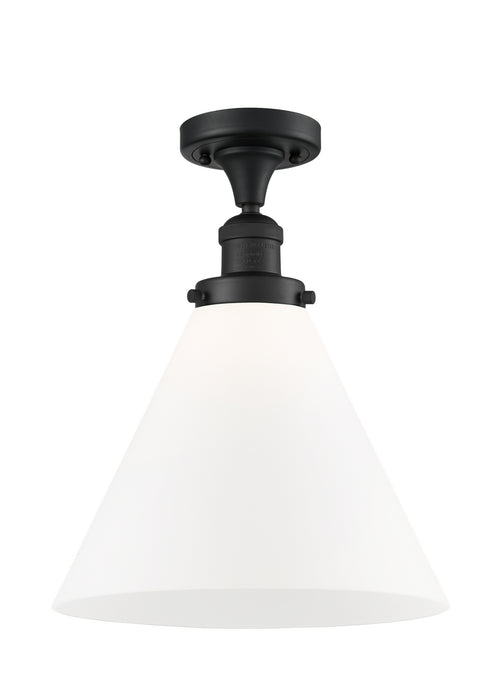 Innovations 517-1CH-BK-G41-L-LED LED Semi-Flush Mount, Matte Black