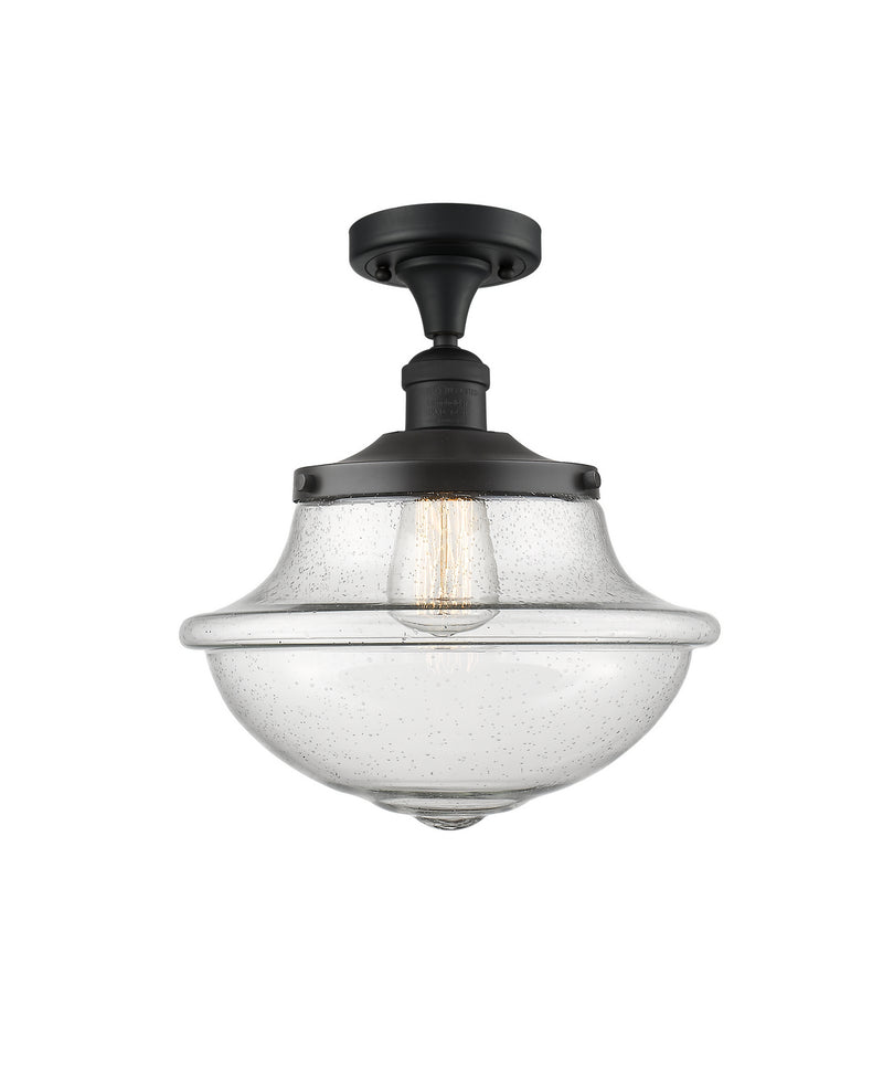 Innovations 517-1CH-BK-G544-LED LED Semi-Flush Mount, Matte Black