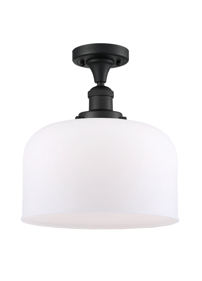 Innovations 517-1CH-BK-G71-L-LED LED Semi-Flush Mount, Matte Black