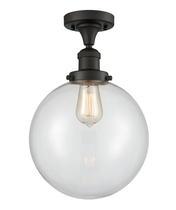 Innovations 517-1CH-OB-G202-10 One Light Semi-Flush Mount, Oil Rubbed Bronze