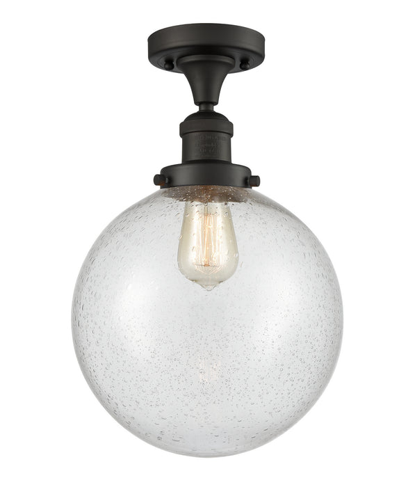 Innovations 517-1CH-OB-G204-10 One Light Semi-Flush Mount, Oil Rubbed Bronze