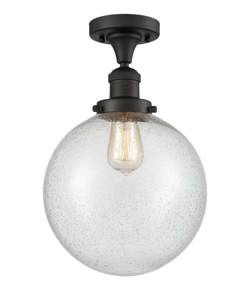 Innovations 517-1CH-OB-G204-10-LED LED Semi-Flush Mount, Oil Rubbed Bronze