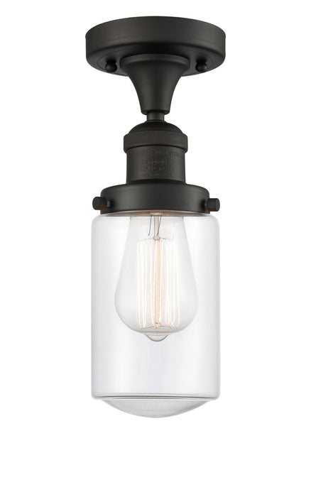 Innovations 517-1CH-OB-G312 One Light Semi-Flush Mount, Oil Rubbed Bronze