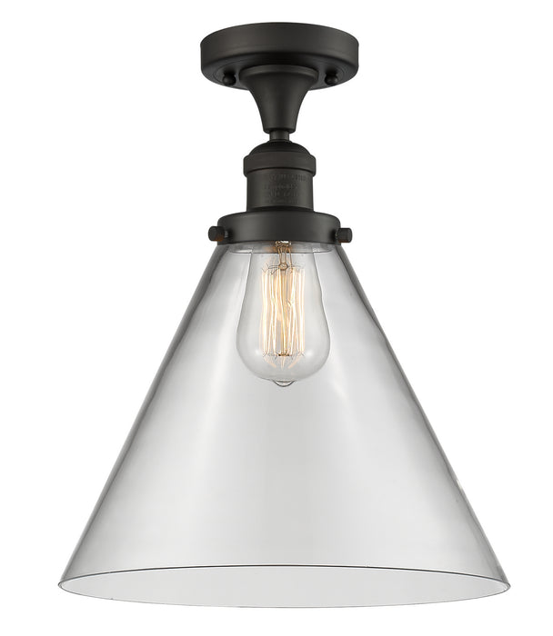 Innovations 517-1CH-OB-G42-L One Light Semi-Flush Mount, Oil Rubbed Bronze