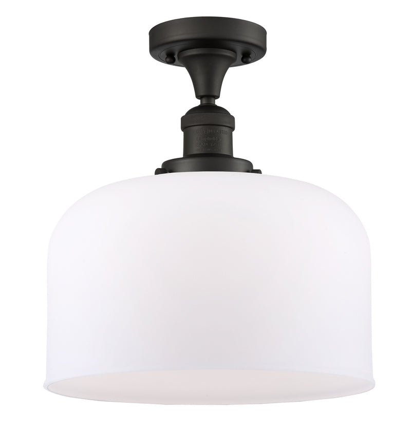 Innovations 517-1CH-OB-G71-L One Light Semi-Flush Mount, Oil Rubbed Bronze