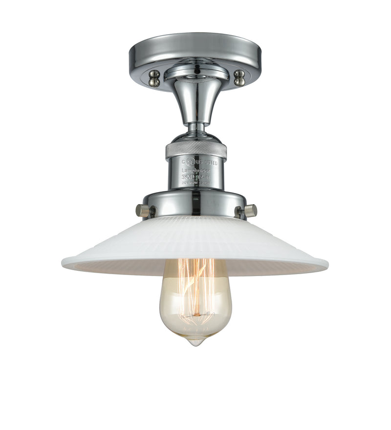 Innovations 517-1CH-PC-G1 One Light Semi-Flush Mount, Polished Chrome