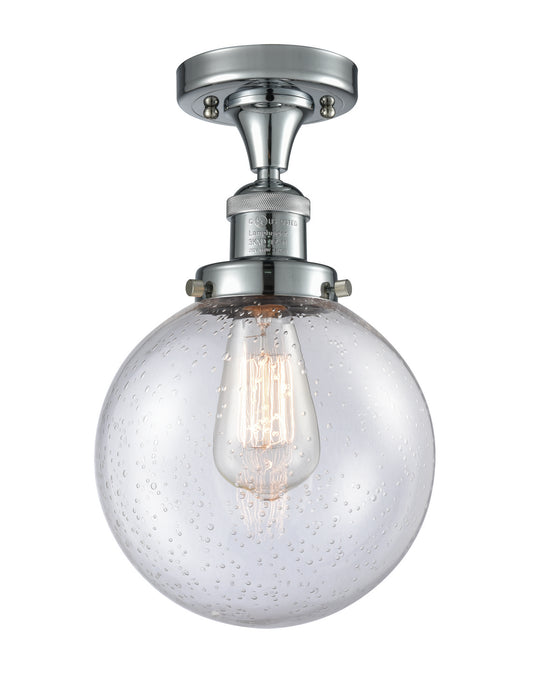 Innovations 517-1CH-PC-G204-8-LED LED Semi-Flush Mount, Polished Chrome