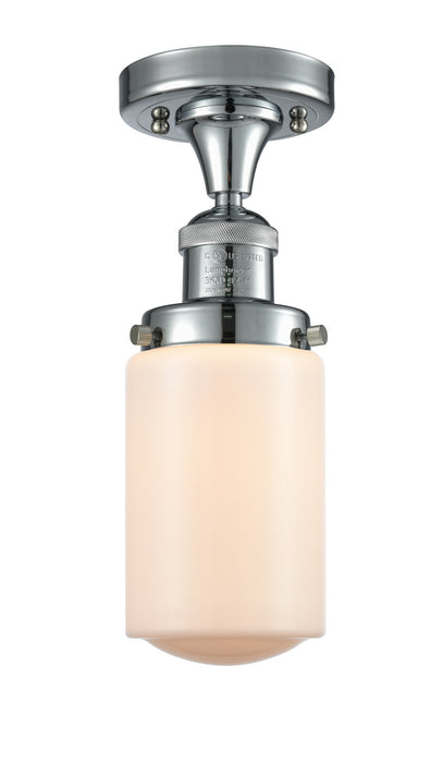 Innovations 517-1CH-PC-G311 One Light Semi-Flush Mount, Polished Chrome