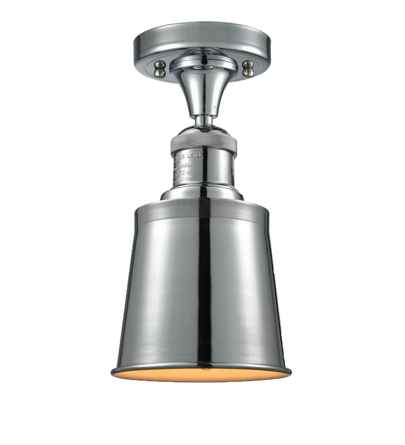 Innovations 517-1CH-PC-M9-PC One Light Semi-Flush Mount, Polished Chrome