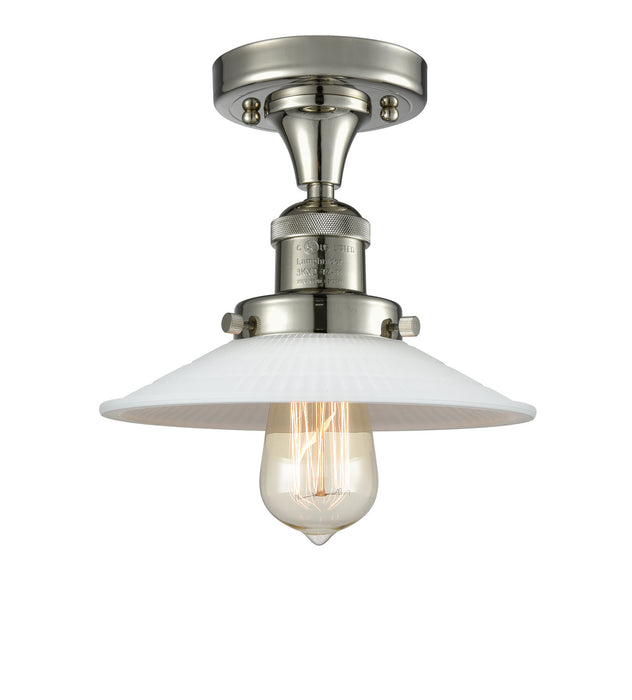 Innovations 517-1CH-PN-G1 One Light Semi-Flush Mount, Polished Nickel