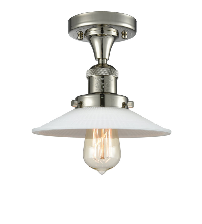 Innovations 517-1CH-PN-G1-LED LED Semi-Flush Mount, Polished Nickel