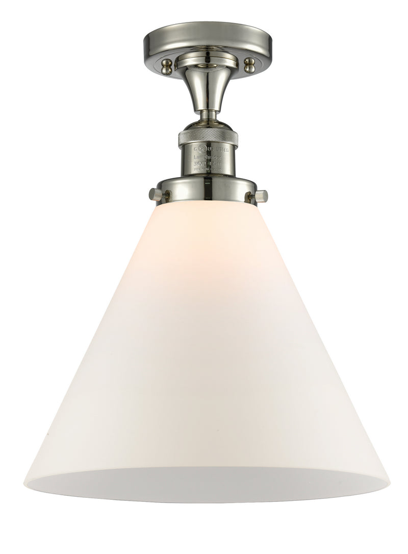 Innovations 517-1CH-PN-G41-L-LED LED Semi-Flush Mount, Polished Nickel