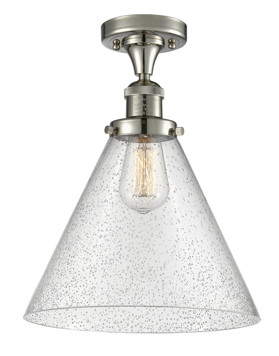 Innovations 517-1CH-PN-G44-L-LED LED Semi-Flush Mount, Polished Nickel