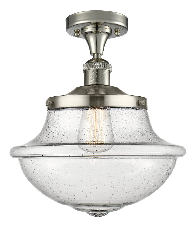 Innovations 517-1CH-PN-G544 One Light Semi-Flush Mount, Polished Nickel