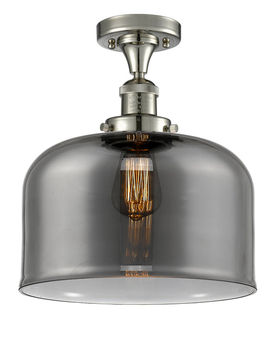 Innovations 517-1CH-PN-G73-L One Light Semi-Flush Mount, Polished Nickel