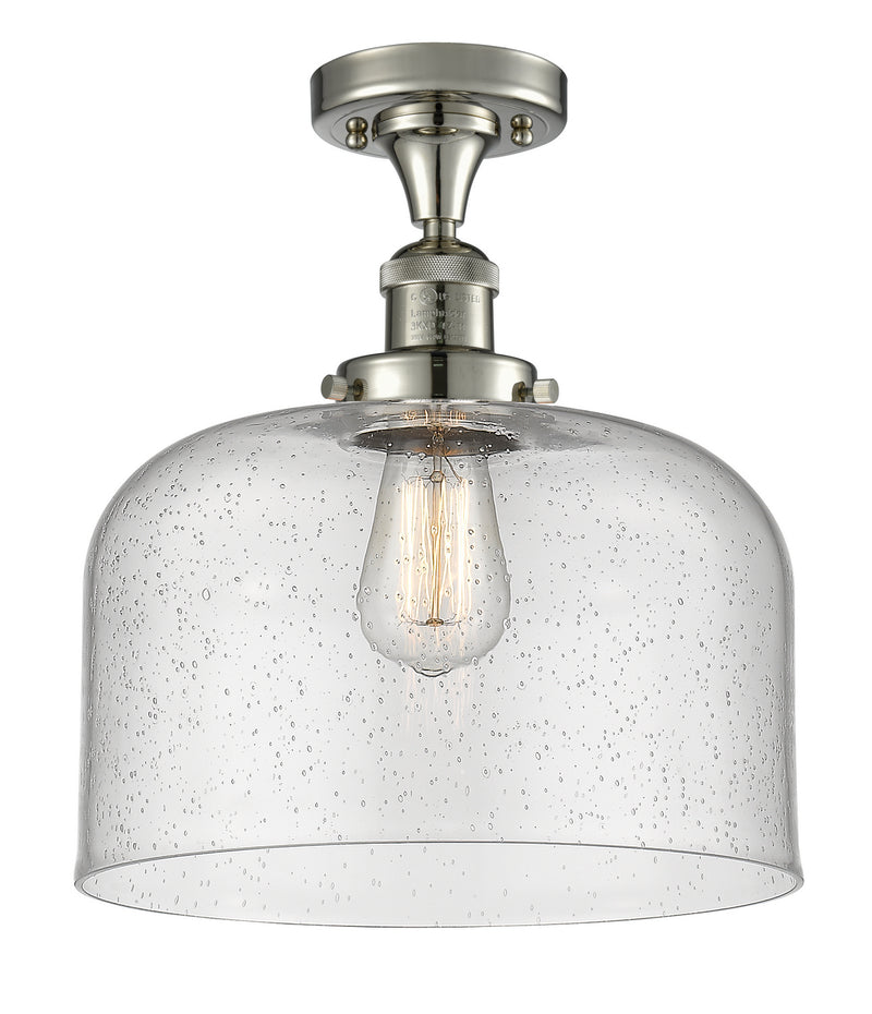Innovations 517-1CH-PN-G74-L-LED LED Semi-Flush Mount, Polished Nickel
