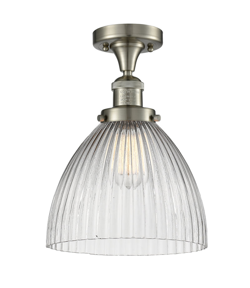 Innovations 517-1CH-SN-G222-LED LED Semi-Flush Mount, Brushed Satin Nickel