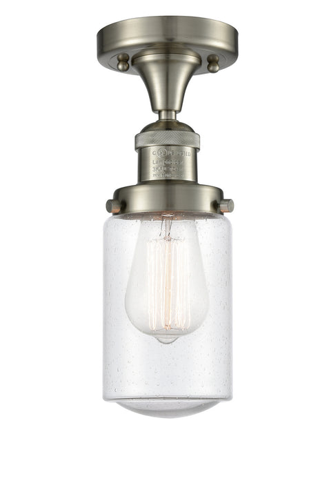 Innovations 517-1CH-SN-G314-LED LED Semi-Flush Mount, Brushed Satin Nickel