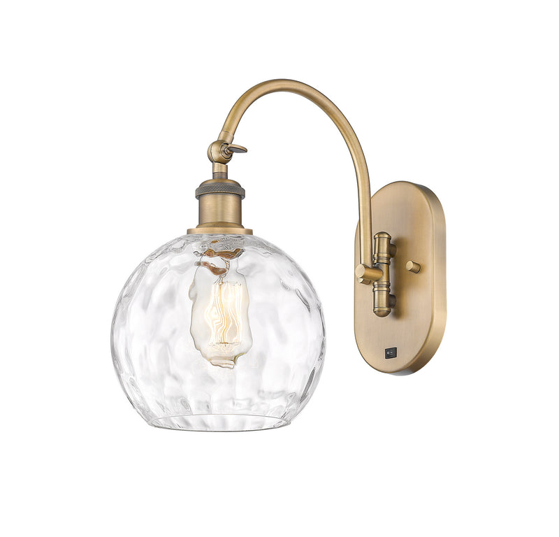 Innovations 518-1W-BB-G1215-8 One Light Wall Sconce, Brushed Brass