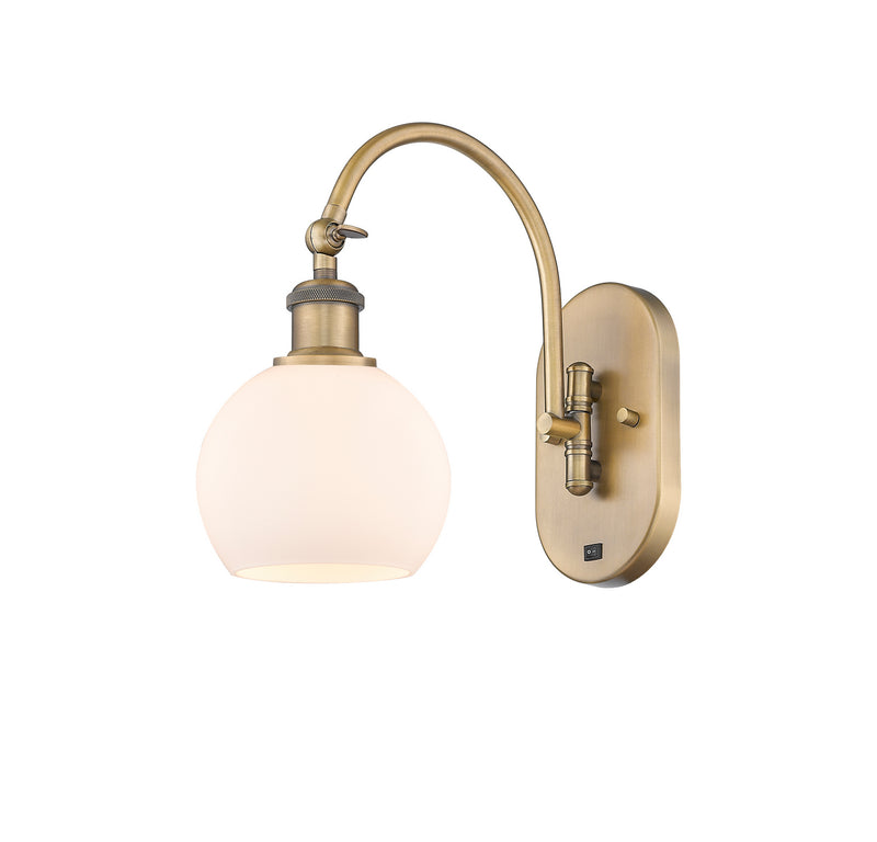 Innovations 518-1W-BB-G121-6-LED LED Wall Sconce, Brushed Brass