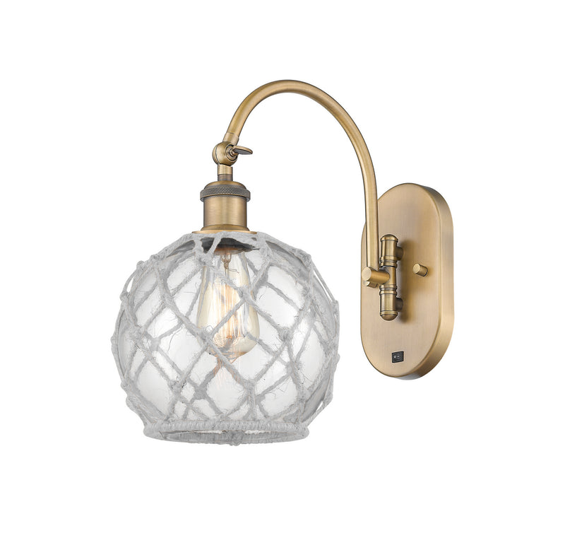 Innovations 518-1W-BB-G122-8RW One Light Wall Sconce, Brushed Brass