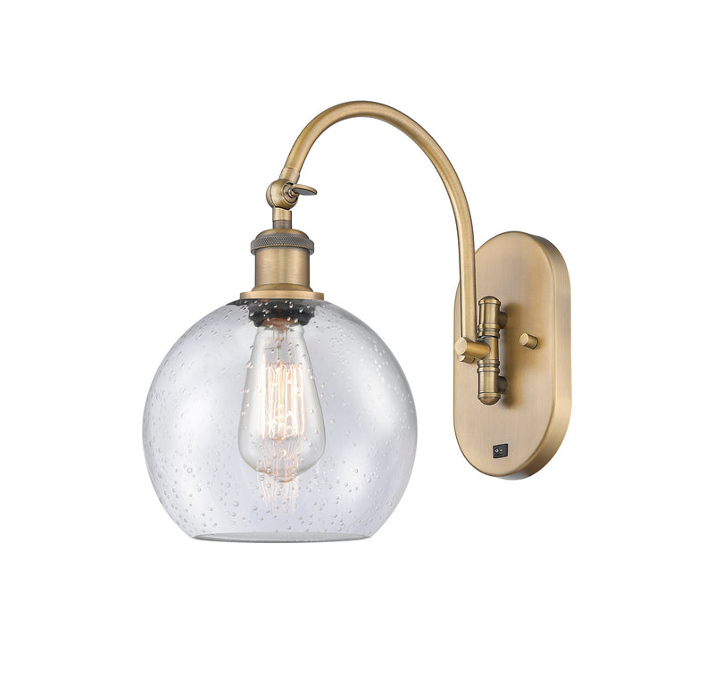 Innovations 518-1W-BB-G124-8-LED LED Wall Sconce, Brushed Brass