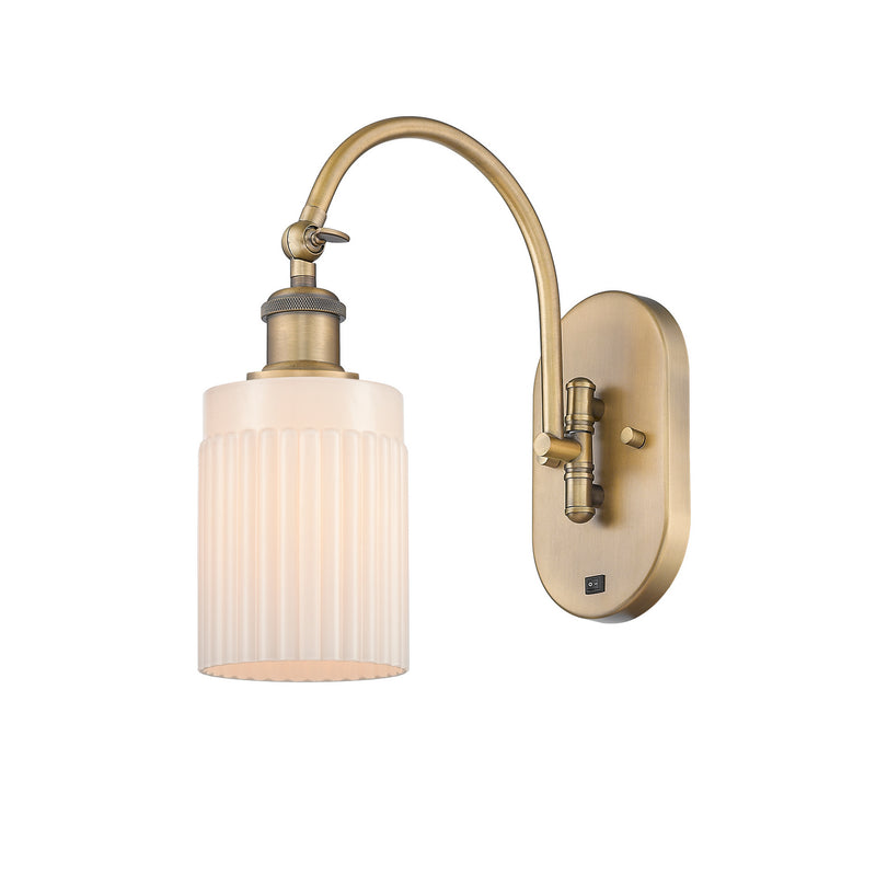 Innovations 518-1W-BB-G341 One Light Wall Sconce, Brushed Brass