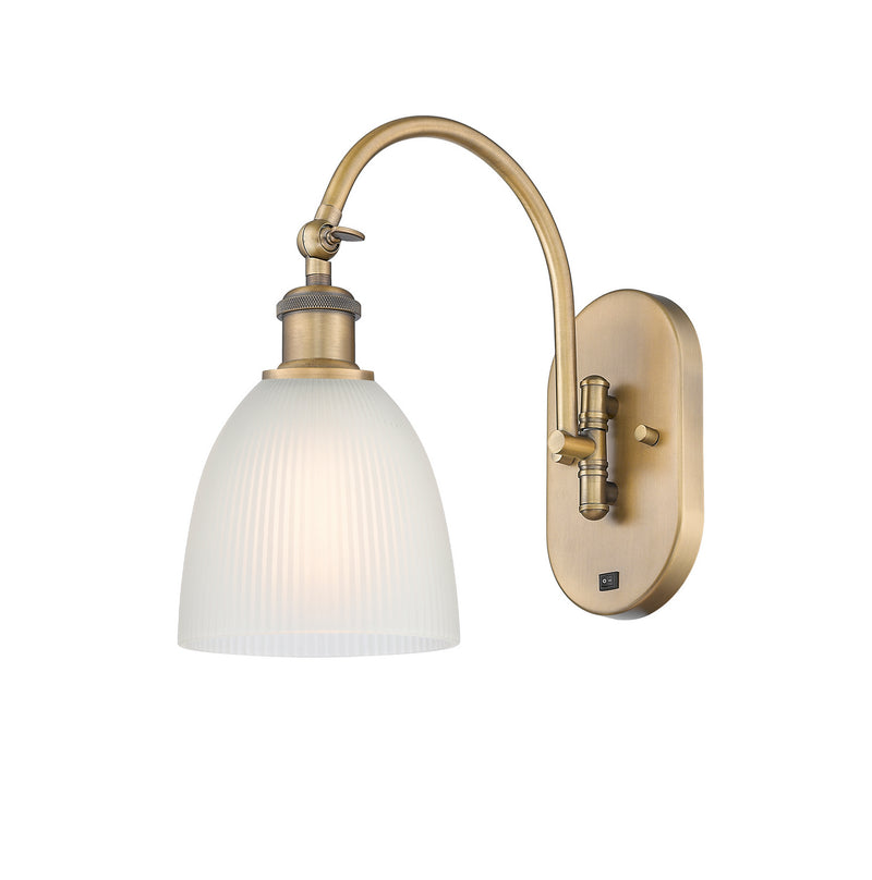 Innovations 518-1W-BB-G381-LED LED Wall Sconce, Brushed Brass