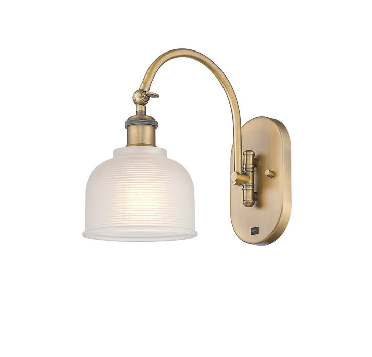 Innovations 518-1W-BB-G411 One Light Wall Sconce, Brushed Brass