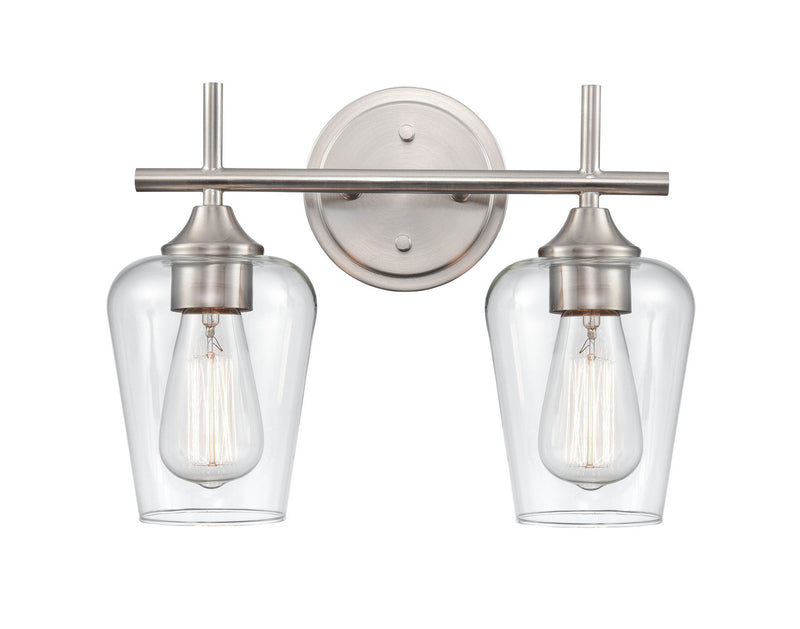 Millennium 9702-BN Two Light Vanity, Brushed Nickel