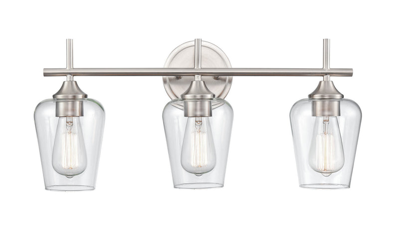 Millennium 9703-BN Three Light Vanity, Brushed Nickel