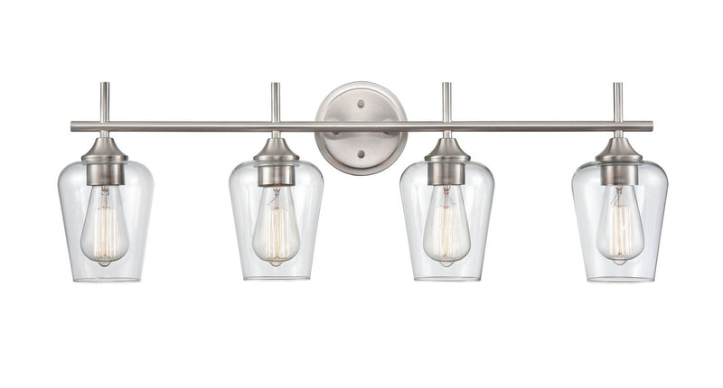 Millennium 9704-BN Four Light Vanity, Brushed Nickel