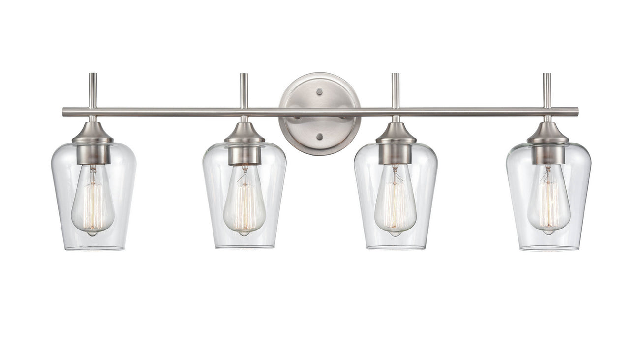 Millennium 9704-BN Four Light Vanity, Brushed Nickel