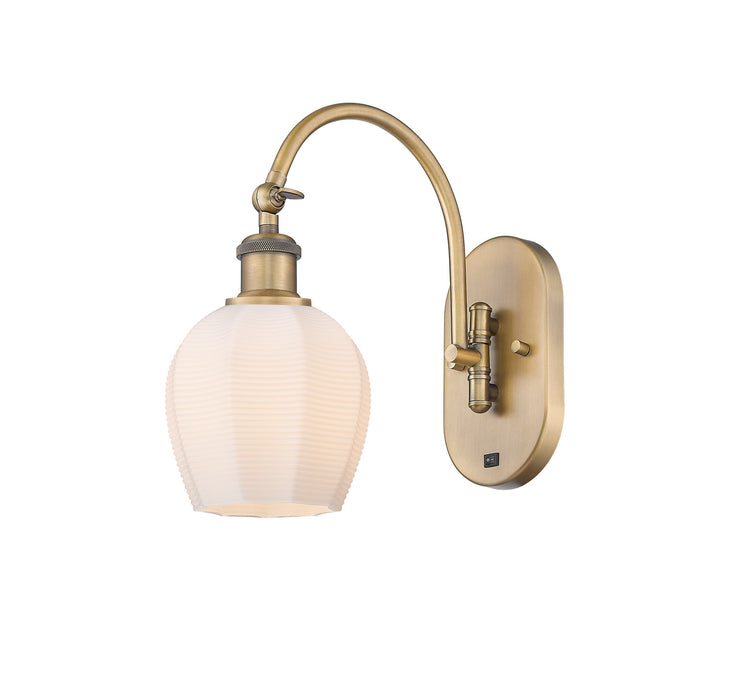 Innovations 518-1W-BB-G461-6 One Light Wall Sconce, Brushed Brass