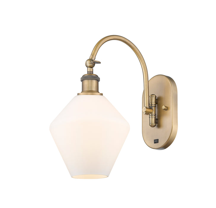 Innovations 518-1W-BB-G651-8-LED LED Wall Sconce, Brushed Brass