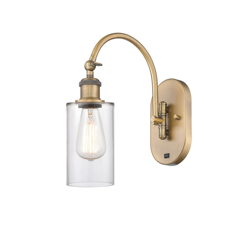 Innovations 518-1W-BB-G802 One Light Wall Sconce, Brushed Brass