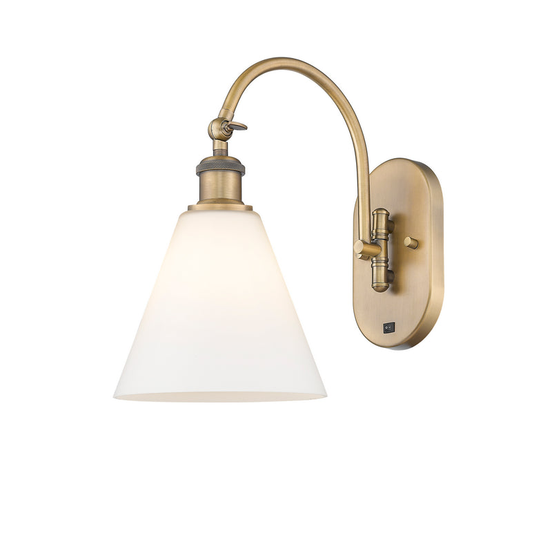 Innovations 518-1W-BB-GBC-81 One Light Wall Sconce, Brushed Brass