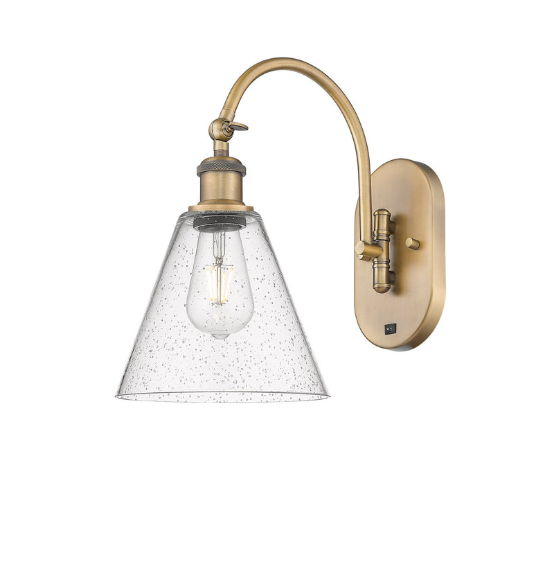 Innovations 518-1W-BB-GBC-84-LED LED Wall Sconce, Brushed Brass