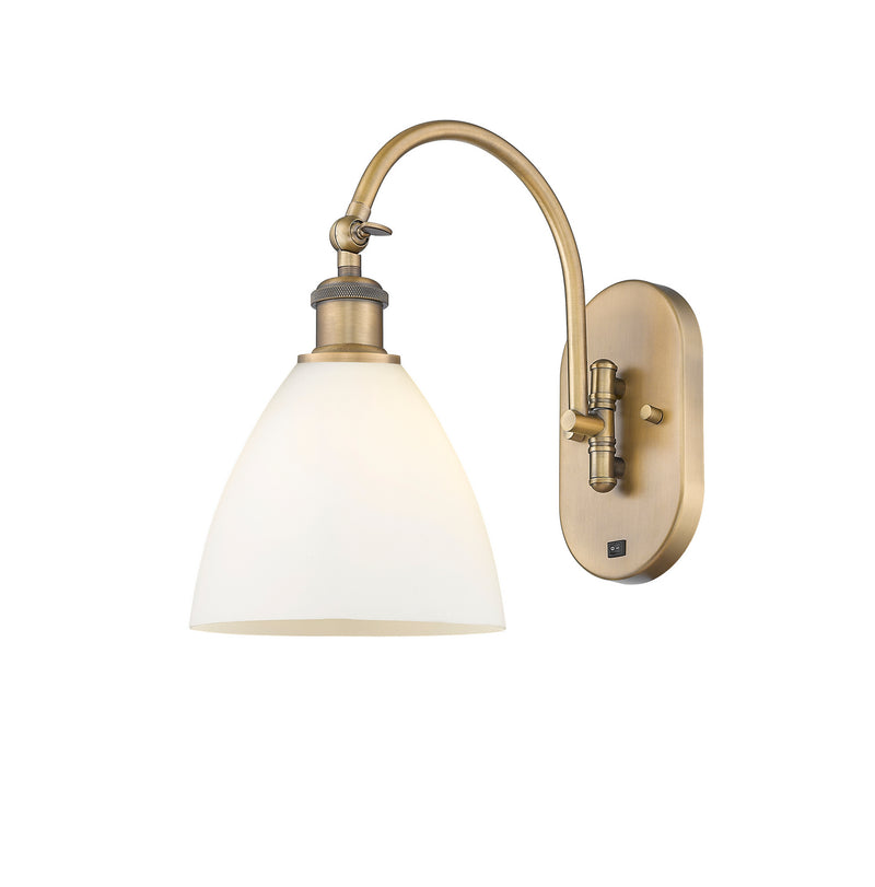 Innovations 518-1W-BB-GBD-751 One Light Wall Sconce, Brushed Brass