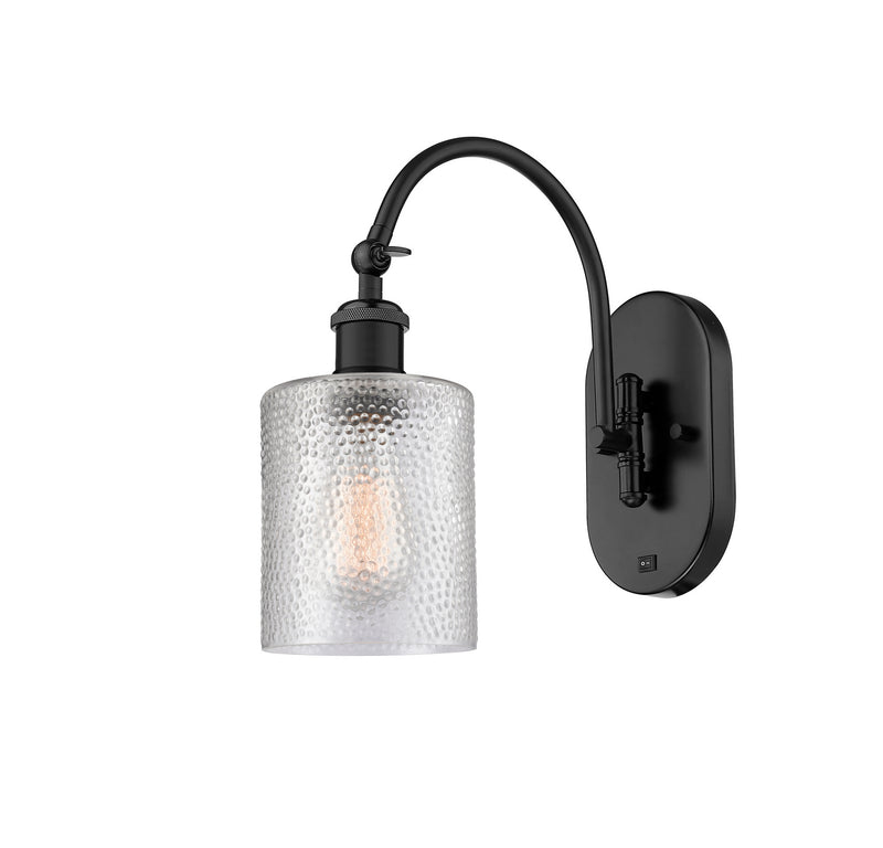 Innovations 518-1W-BK-G112 One Light Wall Sconce, Matte Black