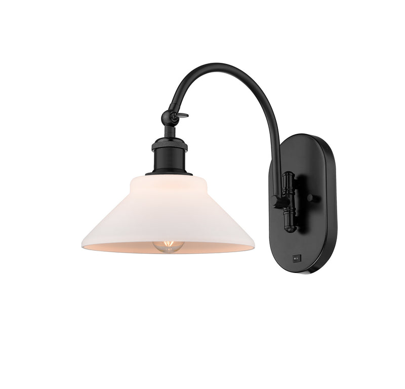 Innovations 518-1W-BK-G131-LED LED Wall Sconce, Matte Black