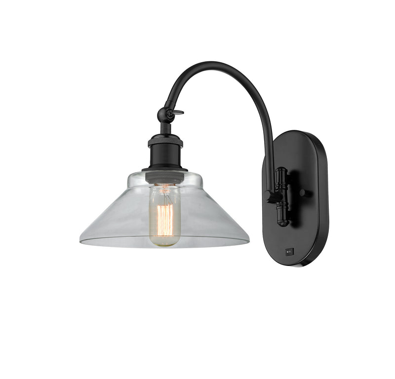 Innovations 518-1W-BK-G132-LED LED Wall Sconce, Matte Black