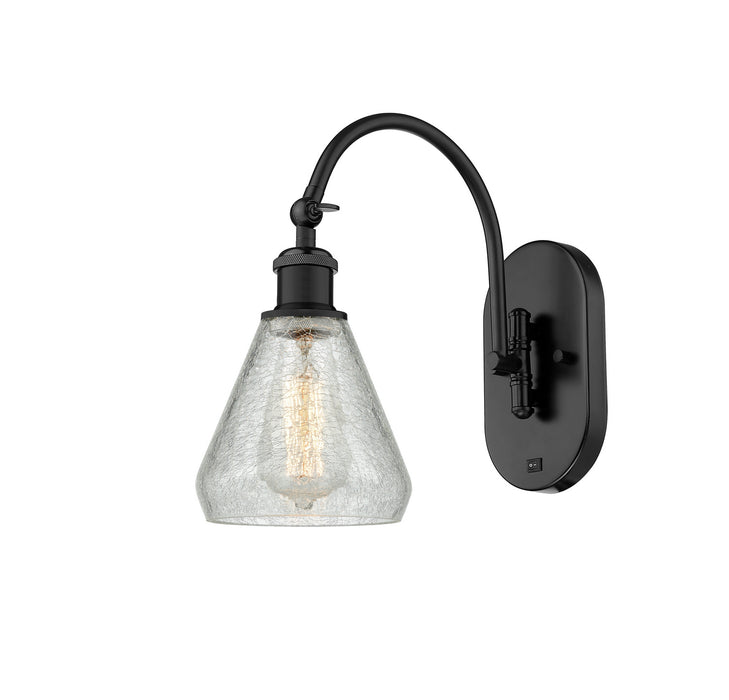 Innovations 518-1W-BK-G275-LED LED Wall Sconce, Matte Black