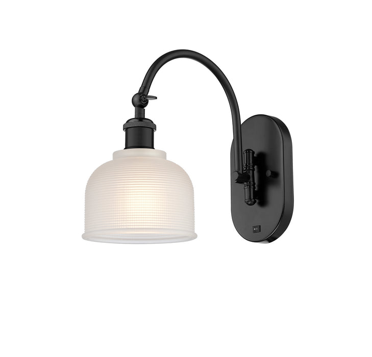 Innovations 518-1W-BK-G411-LED LED Wall Sconce, Matte Black
