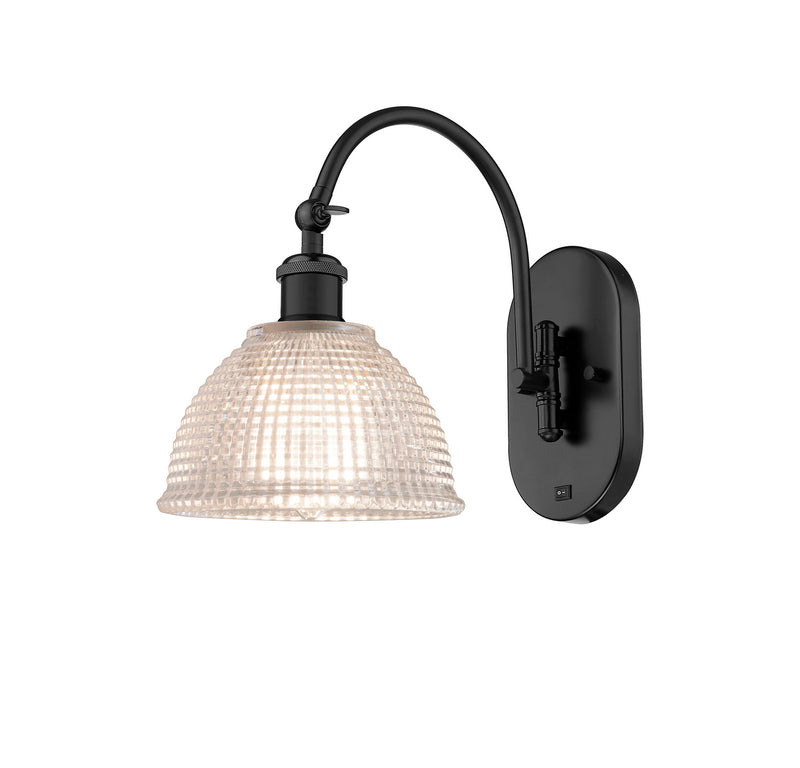 Innovations 518-1W-BK-G422 One Light Wall Sconce, Matte Black