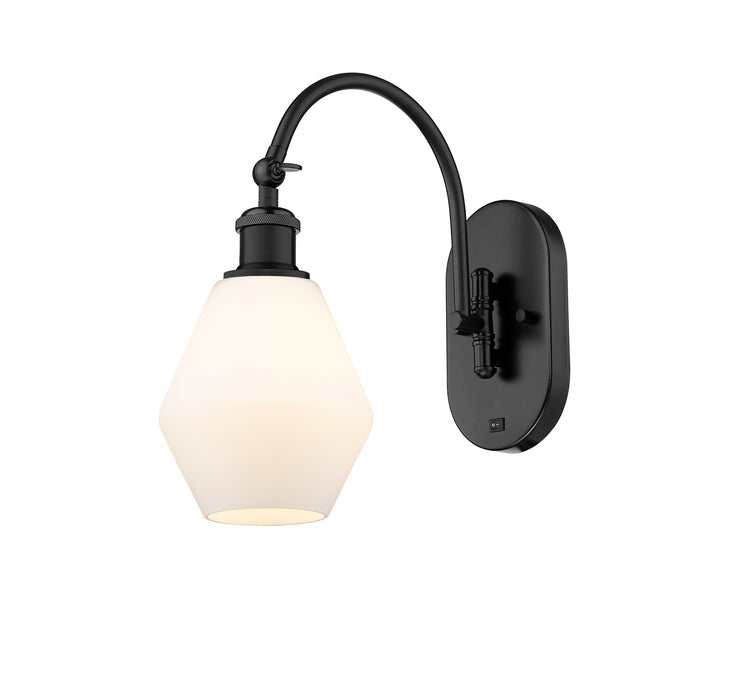 Innovations 518-1W-BK-G651-6 One Light Wall Sconce, Matte Black