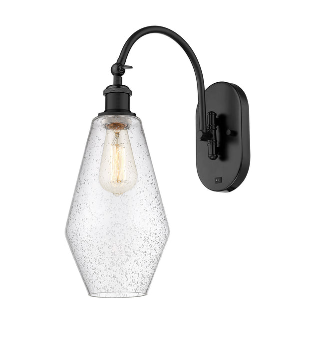 Innovations 518-1W-BK-G654-7 One Light Wall Sconce, Matte Black