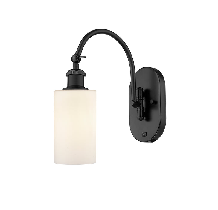 Innovations 518-1W-BK-G801 One Light Wall Sconce, Matte Black